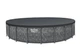Каркасний басейн Bestway Grey 561KE 610×132 см круглий, великий сімейний басейн з пісочним фільтром, сходами та тентом - изображение 9