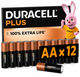 Батарейка LR6 Duracell Plus (12 штук) Бельгія, АА, лужна пальчикова 1,5V - зображення 1