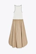 Комбінована сукня міді Zara 8351/223 S - зображення 9