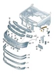 Кріплення переднього бампера AVTM Volkswagen Bora/Golf IV 1999-2005 праве 1J0807184A, 189543932 - зображення 2