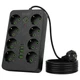 Мережевий фільтр-подовжувач 2528 з заземленням, 3 м, 8 розеток + 4 USB + Type-C (0259/МК) - зображення 1