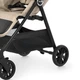 Дитяча прогулянкова коляска-книжка Bambi M 6317 LITE Beige алюмінієва рама, ремені безпеки - зображення 4