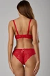 Комплект белья: бюстгальтер push-up и трусики 9362 Balaloum красный 80D/L - изображение 2