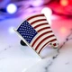 Значок Dobroznak Прапор USA 18.2x22.4 мм Синьо-червоний (7211) - зображення 2