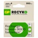 Акумулятори GP ReCyko AAA (HR03) 1.2V 950mAh Ni-MH 4 шт 10.5×44.5 мм – перезаряджувані акумуляторні батарейки Ready-to-Use - зображення 1