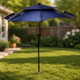 Зонтик пляжный садовый рыболовный 2.4M / Зонтик-антивитер с наклоном Outdoor Umbrella / Усиленный зонтик - изображение 1