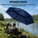 Зонтик пляжный садовый рыболовный 2.4M / Зонтик-антивитер с наклоном Outdoor Umbrella / Усиленный зонтик - изображение 2
