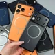 Чехол (накладка) Apple iPhone 13 Pro, AG Case, MagSafe, Оранжевый - 708449 - изображение 8