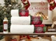 Подарочный набор полотенец La Maison 3 шт Merry Белый (30х50, 50х90, 70х140) + аромат - изображение 5