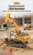 Мини гусеничный экскаватор RC 555-104 с поворотной платформой и звуковыми эффектами (Желтый) - изображение 3