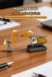 Мини гусеничный экскаватор RC 555-104 с поворотной платформой и звуковыми эффектами (Желтый) - изображение 11