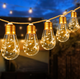 Уличный и домашний LED светильник Sunlamp 8 м + 2 м, 20 ламп по 10 LED, 220V, IP65, теплый свет, с пультом и 8 режимами - изображение 1