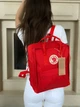 Рюкзак жіночий Fjallraven kanken канкен для дівчат міський 16 л червоний - зображення 1