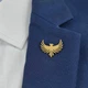 Значок из стали BROCHE брошь бижутерия Птицы Феникс золотистый BRGV115462 - изображение 2