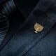 Значок из стали BROCHE брошь бижутерия Менора золотистый BRGV115465 - изображение 4