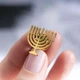 Значок из стали BROCHE брошь бижутерия Менора золотистый BRGV115465 - изображение 7