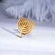 Значок из стали BROCHE брошь бижутерия Менора золотистый BRGV115465 - изображение 2