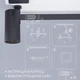 Люстра светодиодная ESLLSE с пультом CONSUL 80W S 480×480×125мм Черно-белая - изображение 7