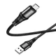 Кабель USB/micro-USB 1 м HOCO X50 Excellent 2.4 А чорний - изображение 2