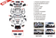 Комплект рестайлинга в GLE63 AMG для Mercedes ML W164 2005-2011 гг - изображение 5