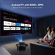 Проектор Vigpil 4K с Android TV и Netflix | 25000 люмен, автофокус, Wi-Fi 6, Bluetooth, Full HD 1080P - изображение 3
