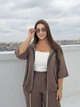 Жіночий костюм на блискавці (кофта з рукавом 3/4+штани) Uaclothes 58 Капучино (like38213-186451373) - изображение 3