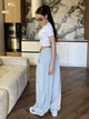 Жiночi штани широкi сiрого кольору 38220 One Size - зображення 4