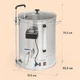 Пивоваренная бытовая Klarstein Brauheld Smart 3300W 65L, серебристый (10041154) - изображение 9