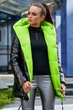 Жіноча двустороння стьобана куртка з капюшоном на кнопках Seventeen XL Салатовий (2000000130958) - зображення 2