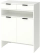 Тумба для обуви Metkas Home A009 ЛДСП 103x80x42 см Белый снег (MA009-BB) - изображение 1