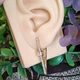 Серьги Xuping Jewelry длина 3см медицинское золото позолота 18К с1682 - изображение 2