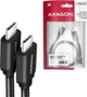 Кабель Axagon USB-C-USB-C 3.2 Gen 1, 2 м, PD 60W, 3A Черный (BUCM3-CM20AB) - изображение 2