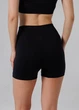 Женские бесшовные шорты из микрофибры с широким V-образным поясом Giulia SHORTS FLOW L/XL Black, спортивные из микрофибры, для тренировок - изображение 4