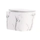 Унитаз подвесной Tern Ultra Quiet 490×365×325 мм, Marble, с сиденьем Slim Duroplast / Soft-close / Quick Release QT17332303ASMR Qtap - изображение 1