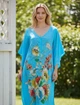 Туника пляжная женская батистовая легкая короткая SUNLIGHT 1545k XL Голубой - изображение 2