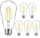 LED лампи Edison ST58 E27 6W (5 шт) — 800 lm, 5000K денне світло, вінтаж філамент, аналог 60W - зображення 3