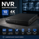 NVR видеорегистратор 10 каналов 4K — H.265+, до 8MP, детекция движения, до 6TB, удаленный доступ - изображение 1