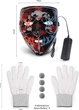 LED маска череп + светятся перчатки - набор для Хэллоуина, 6 режимов, костюм для детей и взрослых - изображение 2