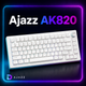 Ігрова механічна клавіатура Ajazz Ak820 з підсвіткою та підтримкою HOT-SWAP White - зображення 7