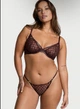 Комплект білизни Victoria’s Secret Logo Embroidery Unlined Low-Cut Demi Bra Коричневий 34B-S - зображення 2