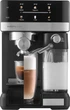 Кофеварка Sencor рожковая 1.8л, молотый, автоматический капучинатор, LCD-дисплей, нерж. сталь-черный - изображение 10