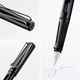 Ручка чорнильна LAMY Safari чорна M T10 сині чорнила (4000235) - зображення 4