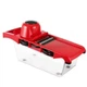 Універсальна терка-слайсер 6 в 1 з резервуаром та насадками Mandoline Slicer подрібнювач для овочів та фруктів Червоний - зображення 4