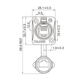 Роз'єм герметичний CNlinko YT-RJ45, папа, мама, IP65/67, Cat3e - зображення 6