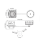 Роз'єм герметичний CNlinko YM-24-RJ45, IP67, 8pin, розетка/штекер - зображення 6