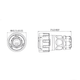 Роз'єм герметичний CNlinko YM-24-RJ45, IP67, 8pin, розетка/штекер - зображення 5