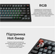 Клавиатура проводная Keychron V1 8K Keychron Super Red Switch Black RGB (V1W-D1-UA) - изображение 13