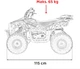 Квадроцикл 49CC Sirius бензиновий жовтий PSP.ATV-13A.ZOL (5903864983913) - зображення 13