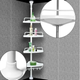 Кутова полиця для ванної кімнати Multi Corner Shelf, металева - зображення 3