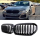Решетки радиатора ноздри BMW 5 Series G30 / G31 G38 2020+ черный глянец рестайлинг - изображение 4